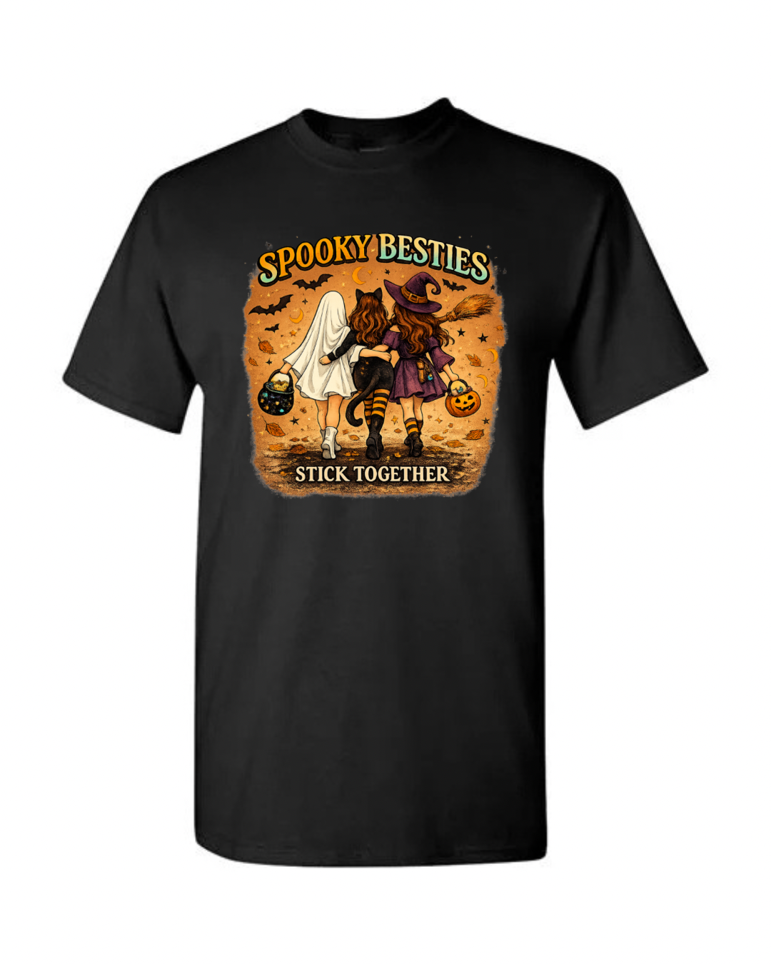 Spooky Besties Stick Together T Shirt