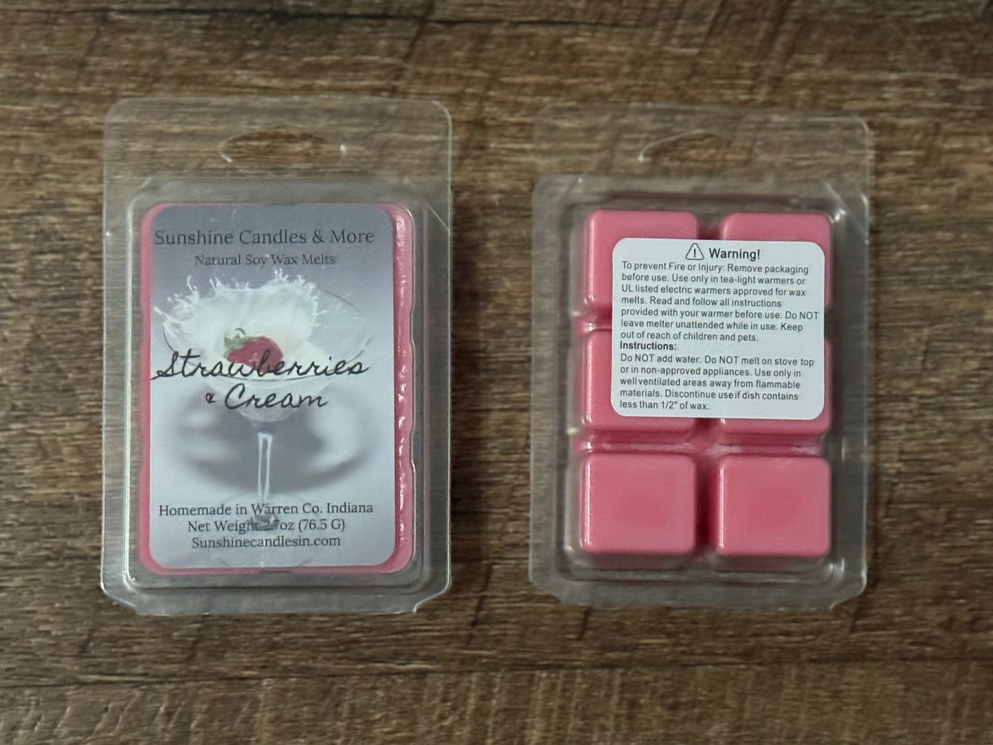 Strawberries & Cream Wax Melts
