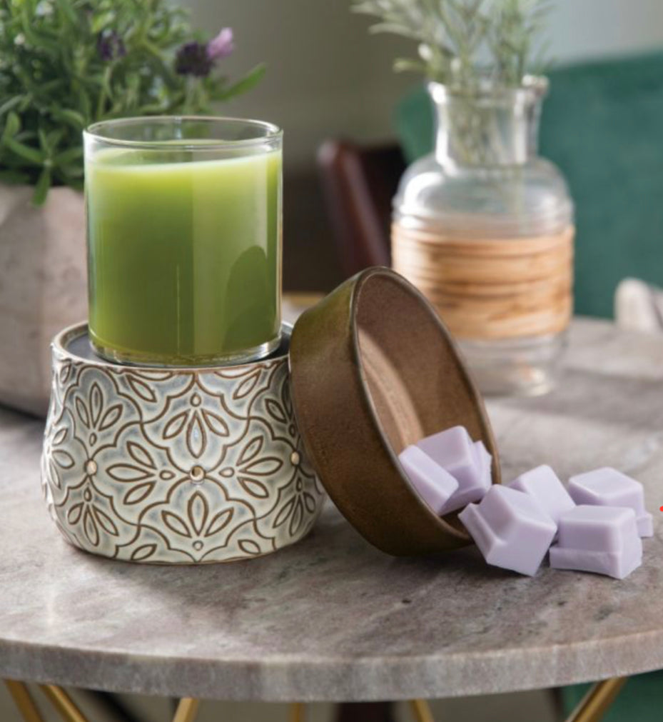 Floral 2 in 1 Deluxe Warmer