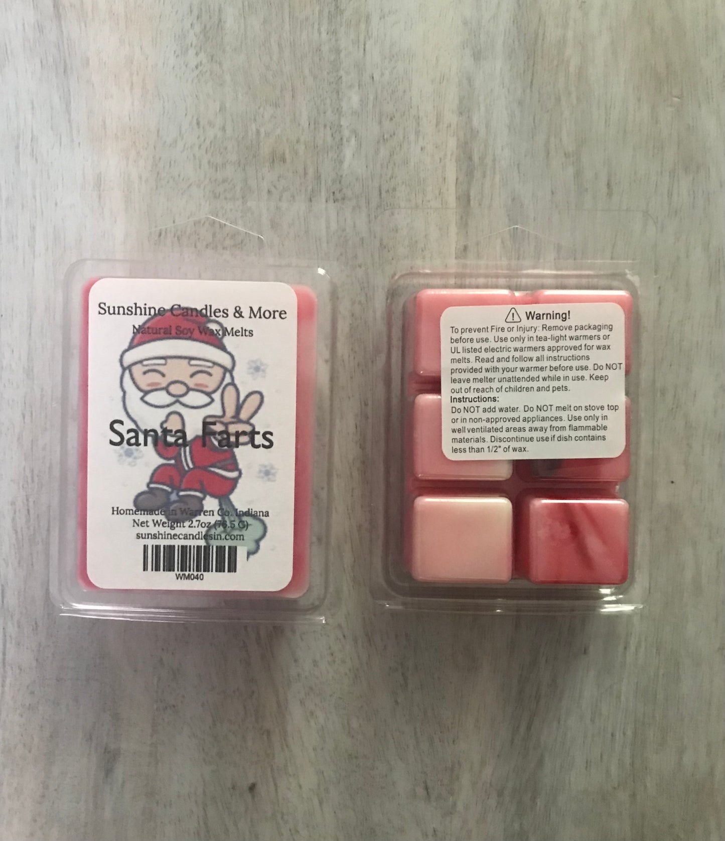 Santa Farts Shimmering Wax Melts