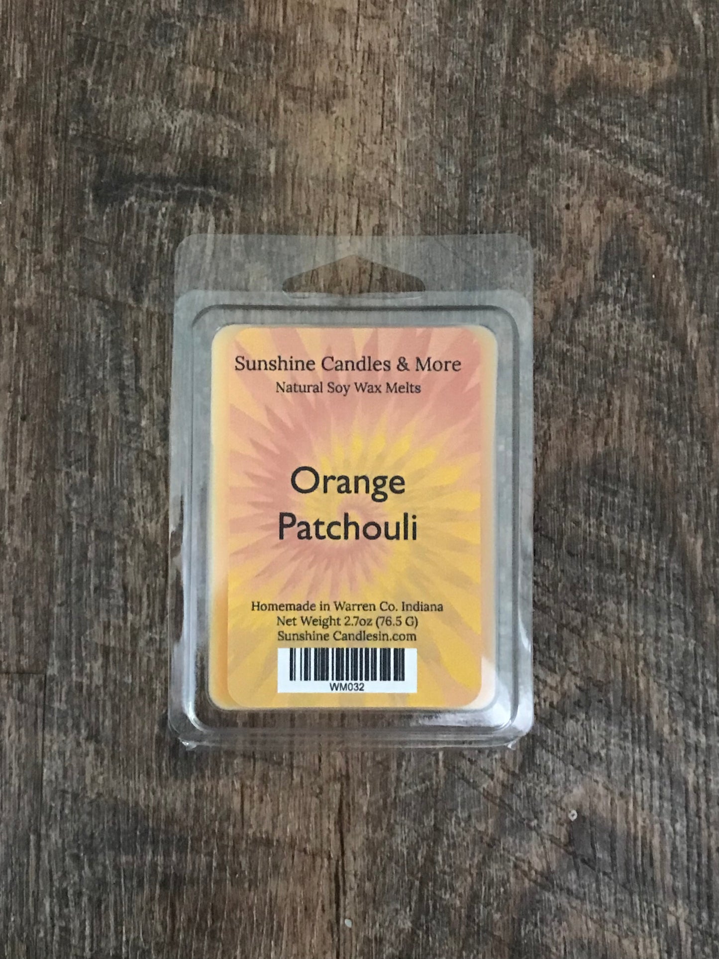 Orange Patchouli Wax Melts