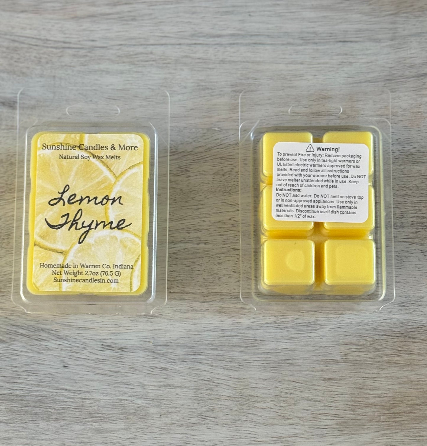 Lemon Thyme Wax Melts