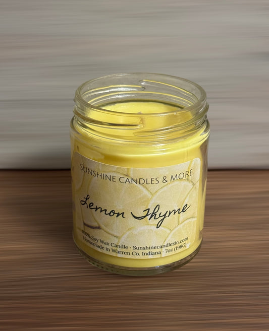 Lemon Thyme Candle 7oz