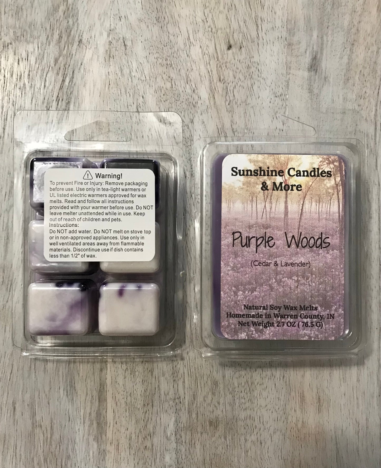 Purple Woods Wax Melts