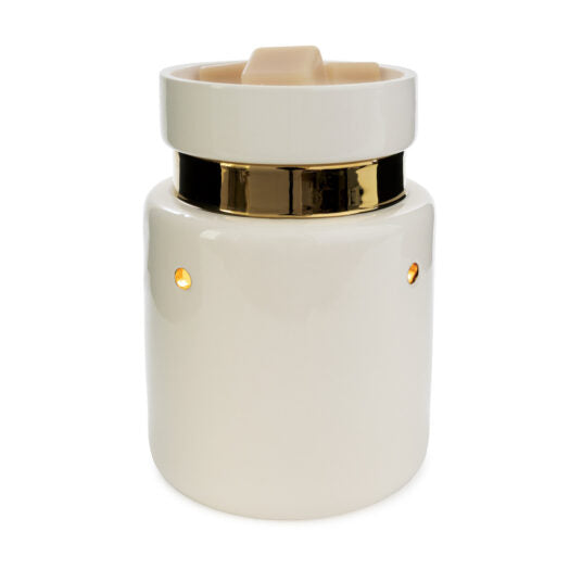 White and Gold Illumination Warmer