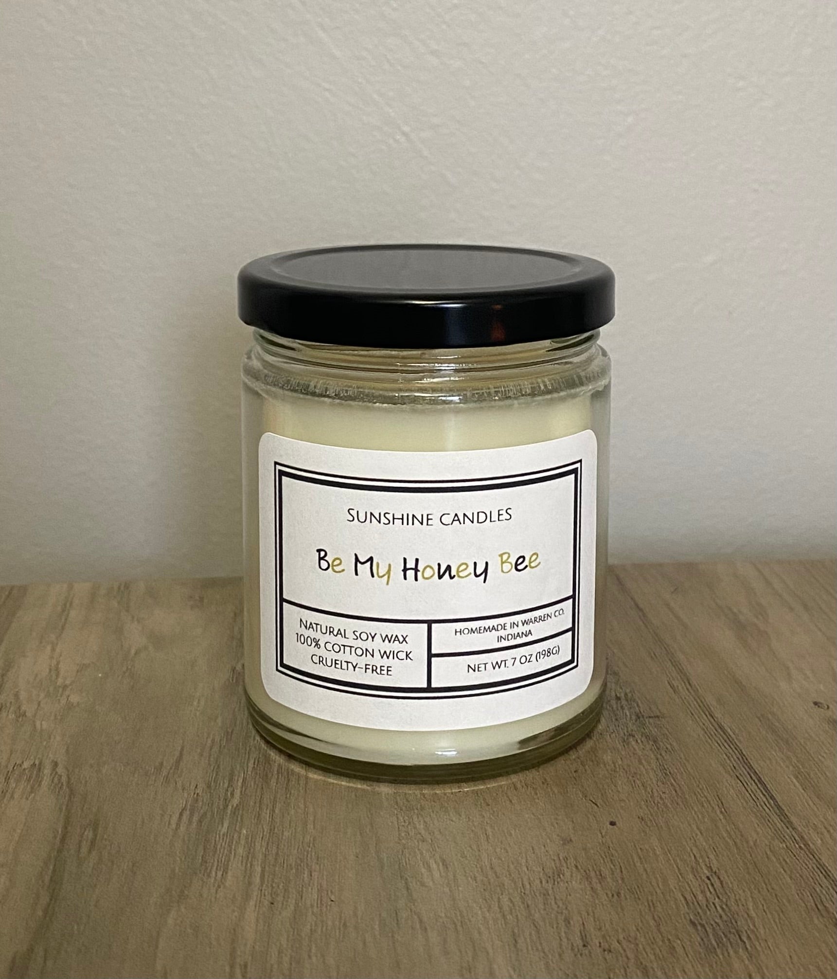 Be My Honey Bee Candle 7oz - Sunshine Candles & More