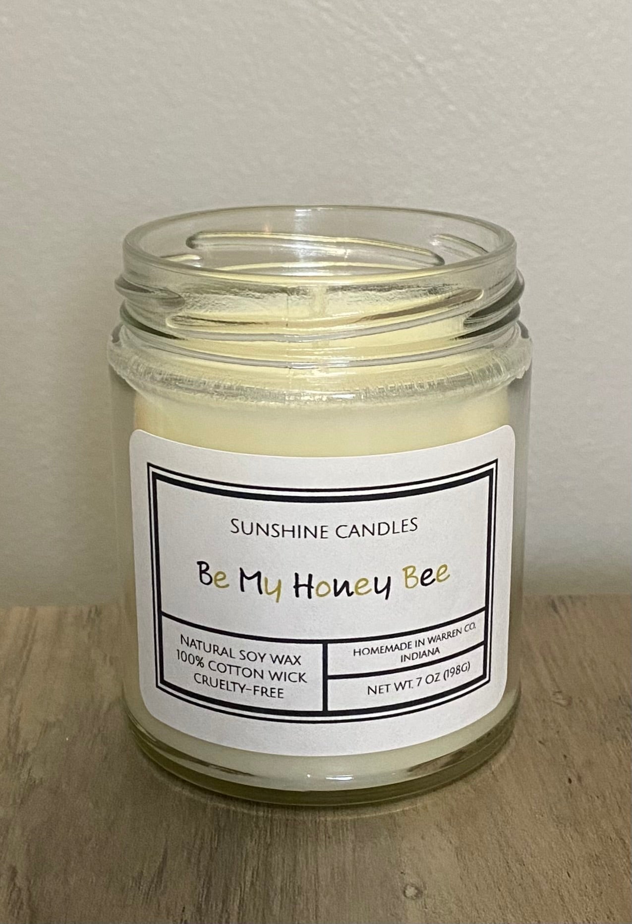 Be My Honey Bee Candle 7oz - Sunshine Candles & More