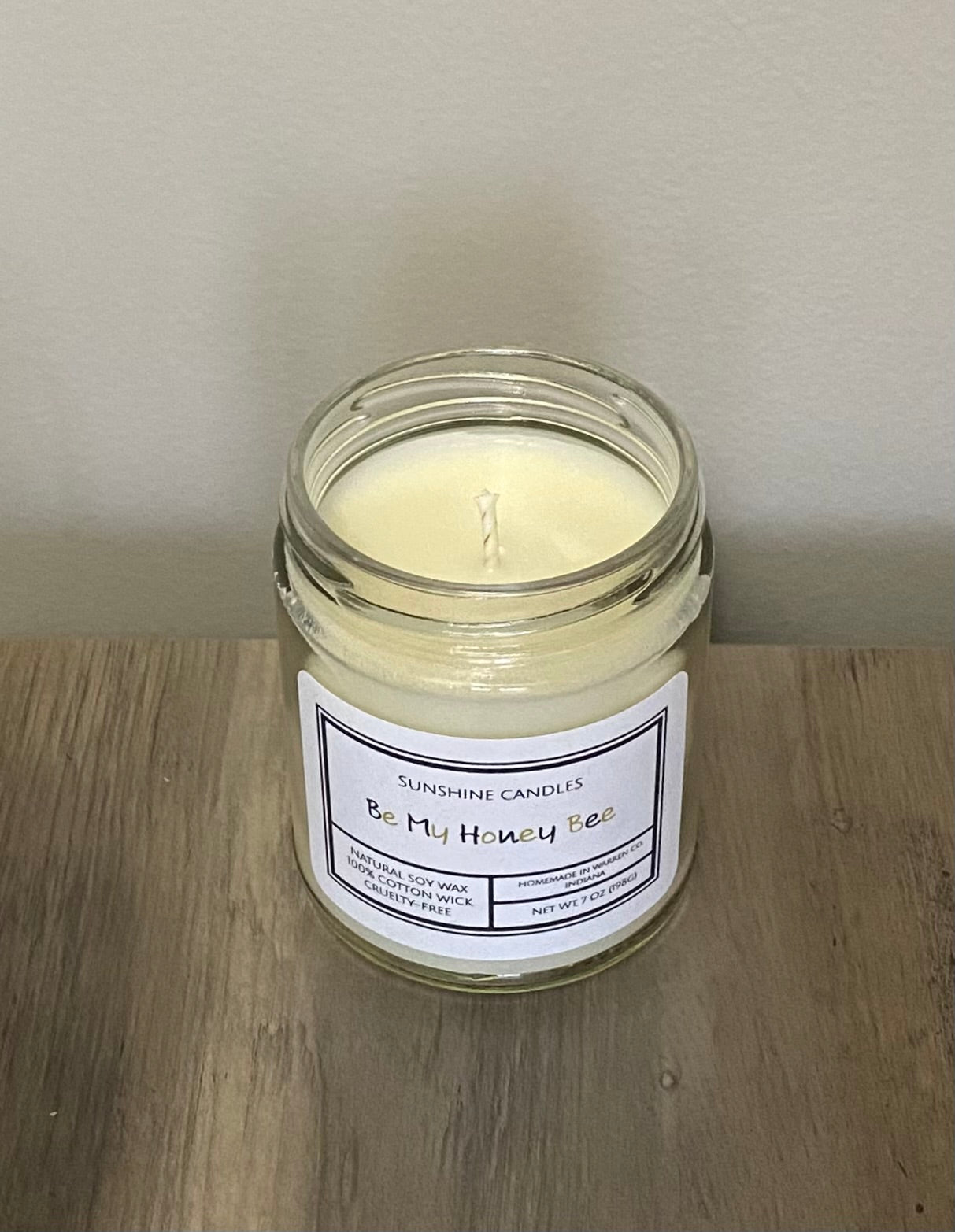 Be My Honey Bee Candle 7oz - Sunshine Candles & More