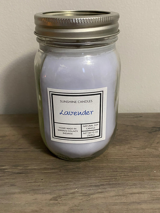 Lavender Candle 13oz - Sunshine Candles & More